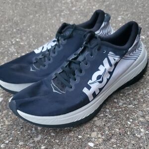 HOKA Carbon X Black White Running Shoes Men's 13